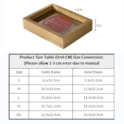 A4 Wooden Glass Photo Frame - Image 6
