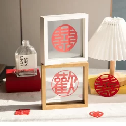 A4 Wooden Glass Photo Frame - Image 3