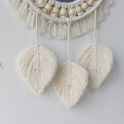 Round Mirror Wall Decor Macrame Boho - Image 4