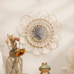 Decorative Mirror Wall Decor Hand Knitting - Image 2