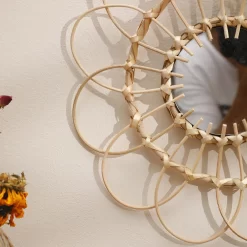 Decorative Mirror Wall Decor Hand Knitting - Image 3