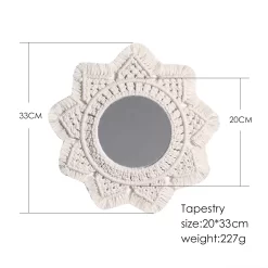Macrame Mirror Wall Hanging Decor Boho - Image 5