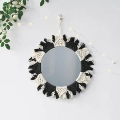 Boho Macrame Round Mirror - Image 6