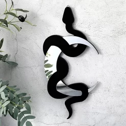 Black Snake and Crescent Moon Mirror - Image 2