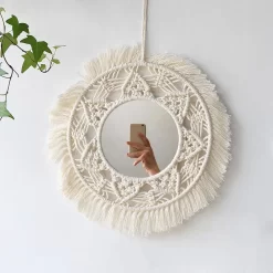 Macrame Mirror Wall Decoration Boho - Image 2