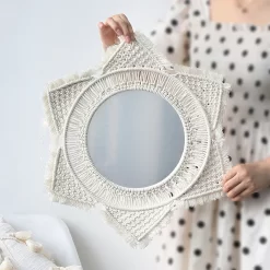 Wall Mirror Macrame Wall Hanging Boho - Image 2