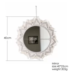 Wall Mirror Macrame Wall Hanging Boho - Image 5