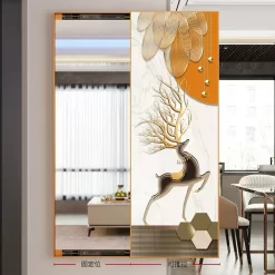 Vintage Golden Decorative Mirrors - Image 4