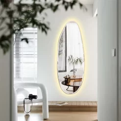 Bedroom Wall Mirror Led Light Luxury - Image 5