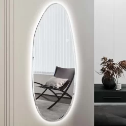 Bedroom Wall Mirror Led Light Luxury - Image 2