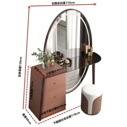Drawer Mirror Dressing Table Full Body - Image 5