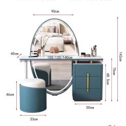 Drawer Mirror Dressing Table - Image 5