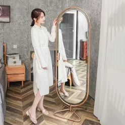 Living Room Aesthetic Mirror Metal Frame - Image 4