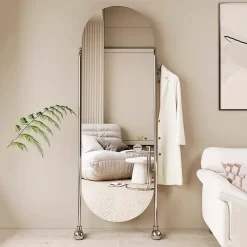 Living Room Frame Mirror Oval Aesthetic - Image 4