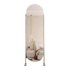 Living Room Frame Mirror Oval Aesthetic - Image 6