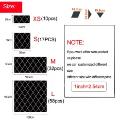 Large 3D Rhombus Mirror Wall Sticker - Image 6