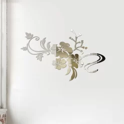 Large 3D Flower Mirror Wall Stickers - Image 6