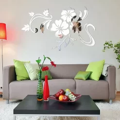 Large 3D Flower Mirror Wall Stickers - Image 5