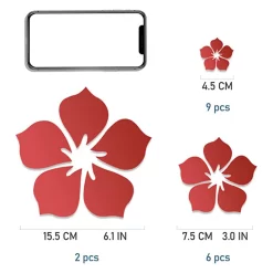 Flower Mirror Wall Stickers - Image 5