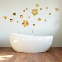 Flower Mirror Wall Stickers - Image 4
