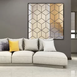 Mirror Stickers Diamonds Triangle Wall Art - Image 5