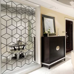 Mirror Stickers Diamonds Triangle Wall Art - Image 3