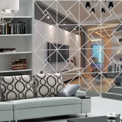 New 3D Square Wall Mirror Stickers - Image 4