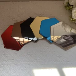 Mirror Wall Sticker Hexagon - Image 5
