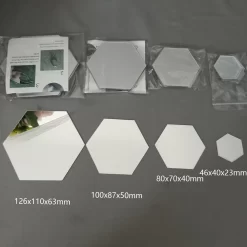 Mirror Wall Sticker Hexagon - Image 6