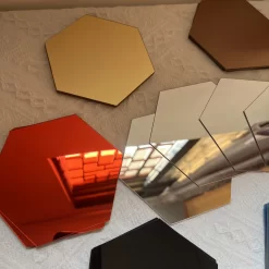 Mirror Wall Sticker Hexagon - Image 4