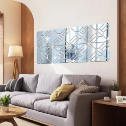 Square Hollow Acrylic Mirror Wall Stickers - Image 3
