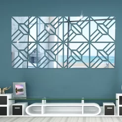 Square Hollow Acrylic Mirror Wall Stickers - Image 4