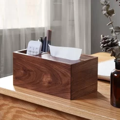 Amgo Walnut Tissue Box - Image 2