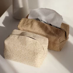 Japanese Style Cotton Linen Tissue Box - Image 3