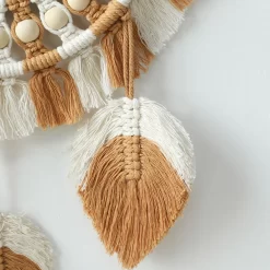 Macrame Fringe Decorative Mirror - Image 3