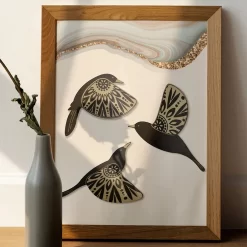 Wooden Birds Wall Hanging - Image 2