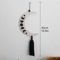 Wooden Wall Hanging Decor Moon - Image 5