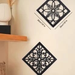 Wood Wall Decor Hollow Pattern - Image 5