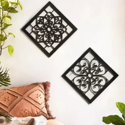 Wood Wall Decor Hollow Pattern - Image 4