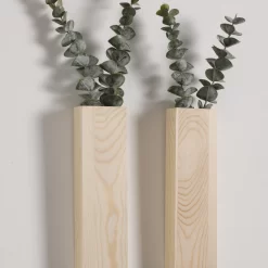 Wooden Vase for Flowers Boho - Image 3