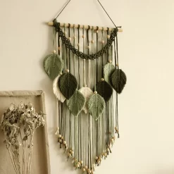 Macrame Leaf Tapestry Boho - Image 3