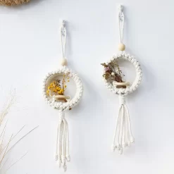 Air Plant Holder Macrame Wall Hanging - Image 5