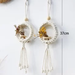 Air Plant Holder Macrame Wall Hanging - Image 6