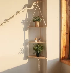 Floating Shelves Wood Stand Boho - Image 6