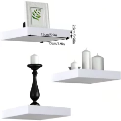 Square Floating Shelf Wood Wall - Image 5