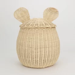 Rattan Woven Storage Basket Mouse - Image 5