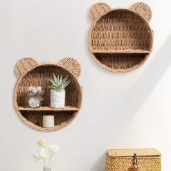 Hanging Woven Rattan Storage - Image 3
