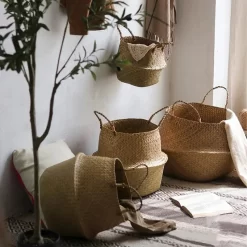 Woven Flower Basket Nordic - Image 2