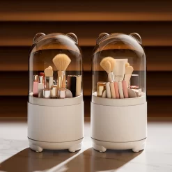 Makeup Brush Storage Box 360° Rotating - Image 2