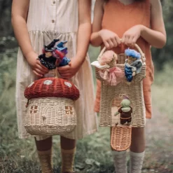 Castle Mushroom Rattan Handmade Basket - Image 2
